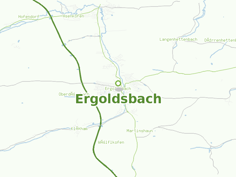 Karte von Ergoldsbach
