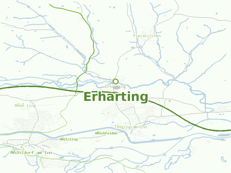Karte von Erharting