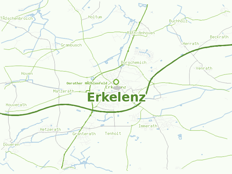Karte von Erkelenz
