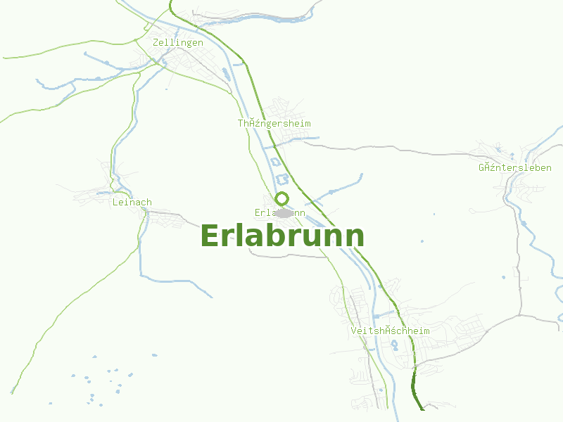 Karte von Erlabrunn