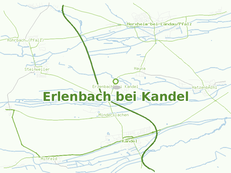 Karte von Erlenbach bei Kandel