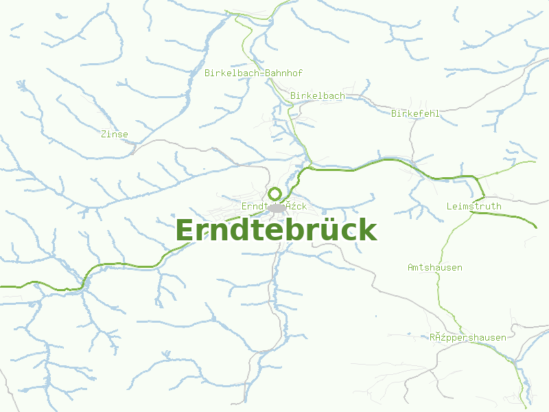 Karte von Erndtebrück