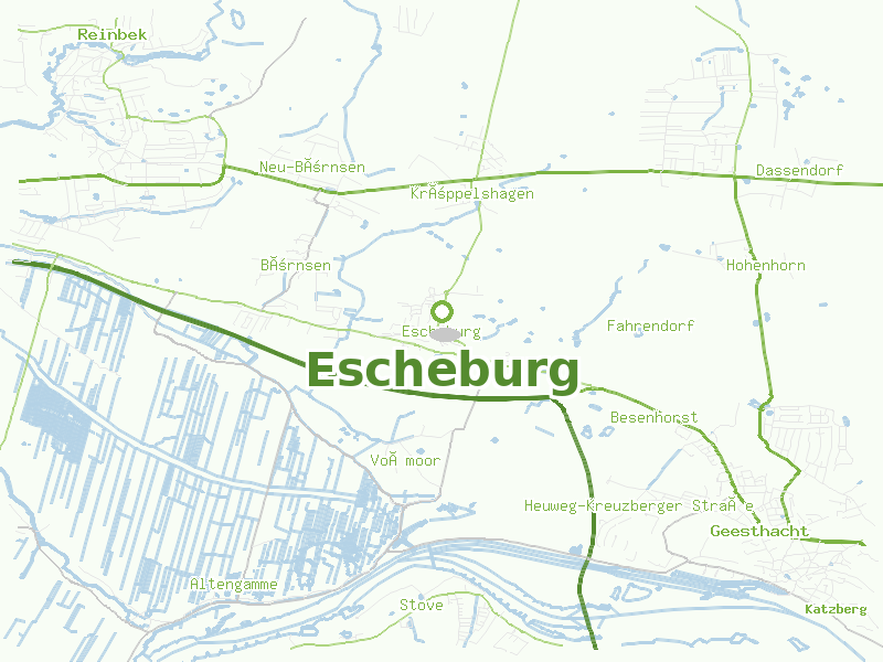 Karte von Escheburg