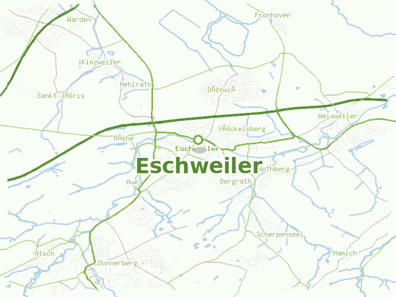 Karte von Eschweiler