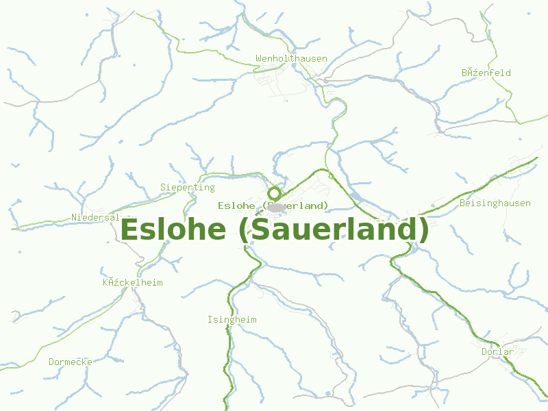 Karte von Eslohe (Sauerland)