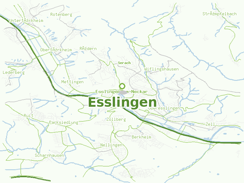 Karte von Esslingen