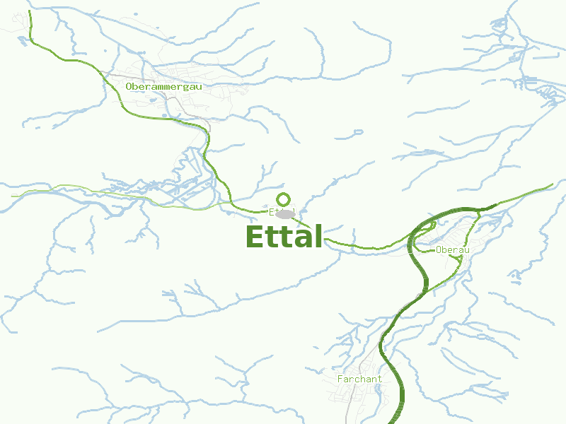 Karte von Ettal