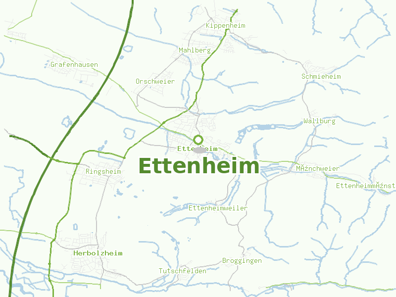 Karte von Ettenheim