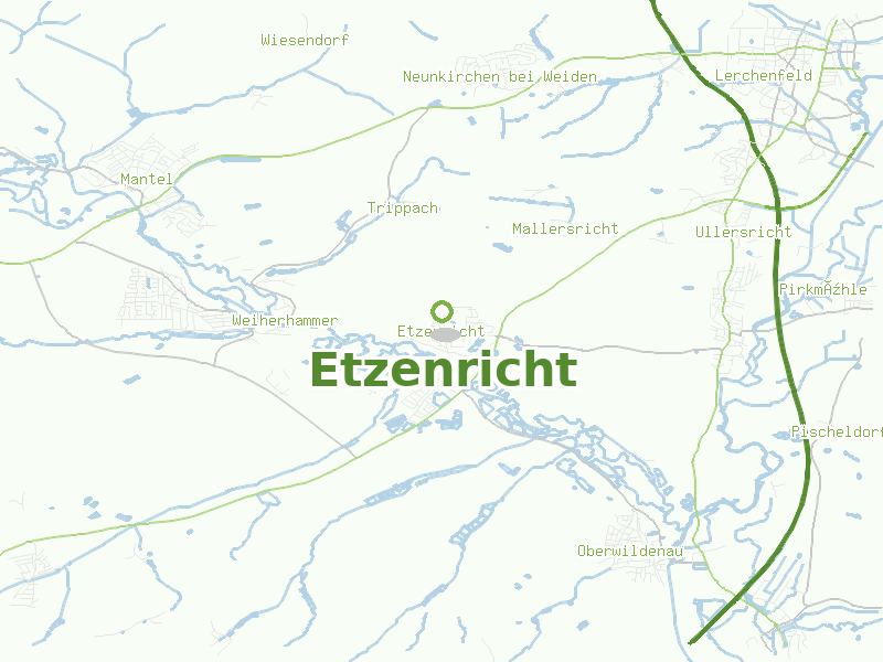 Karte von Etzenricht