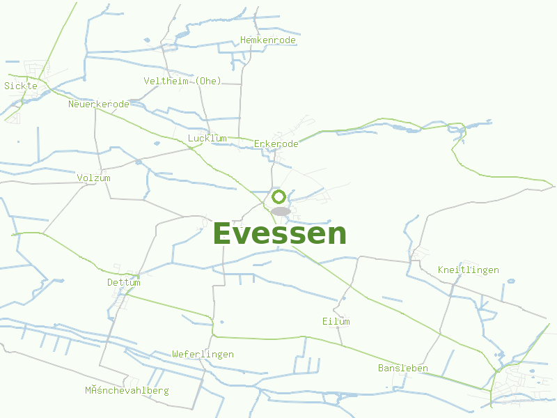 Karte von Evessen
