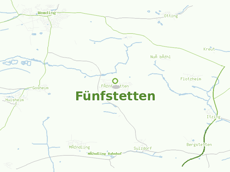 Karte von Fünfstetten