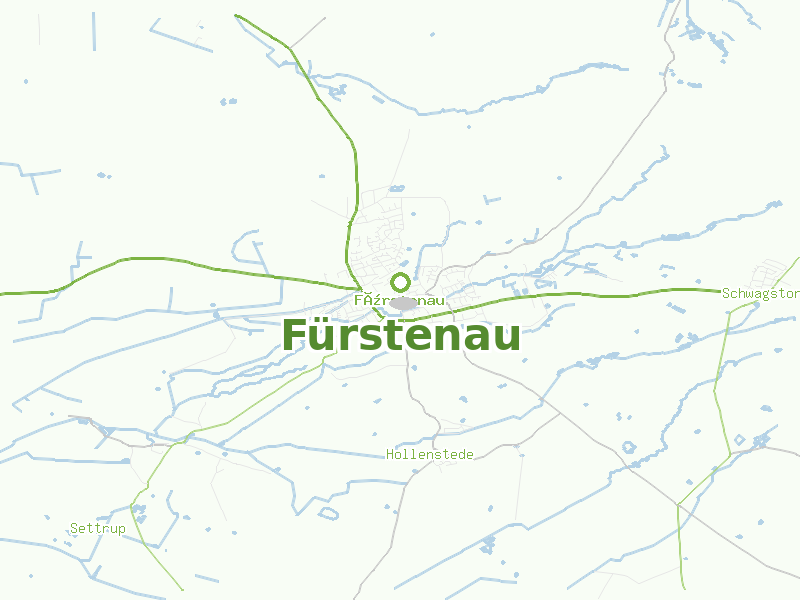 Karte von Fürstenau