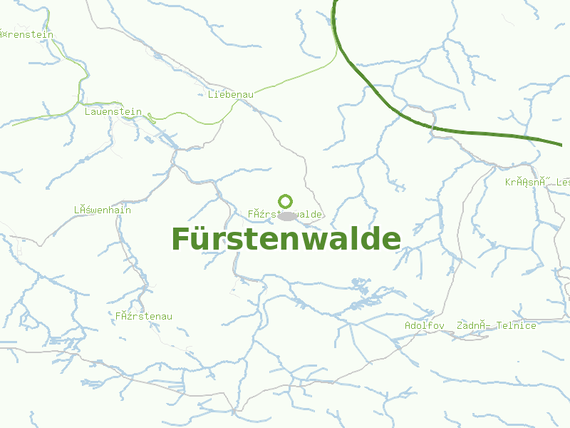 Karte von Fürstenwalde