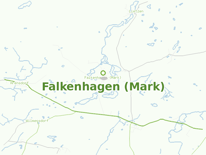 Karte von Falkenhagen (Mark)