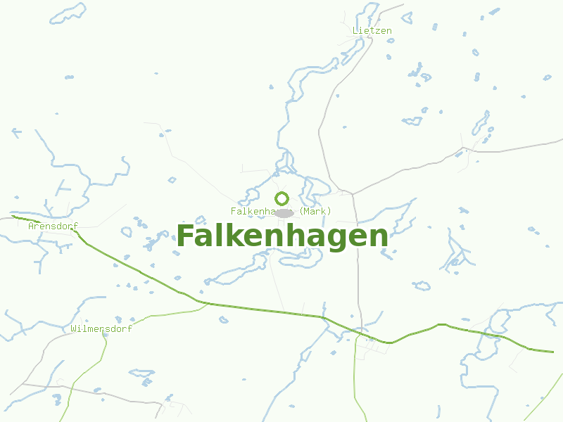 Karte von Falkenhagen
