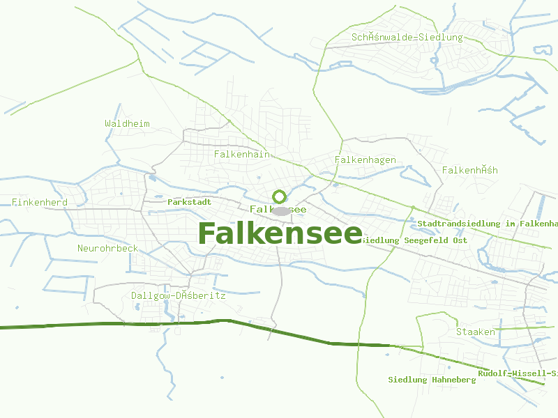 Karte von Falkensee