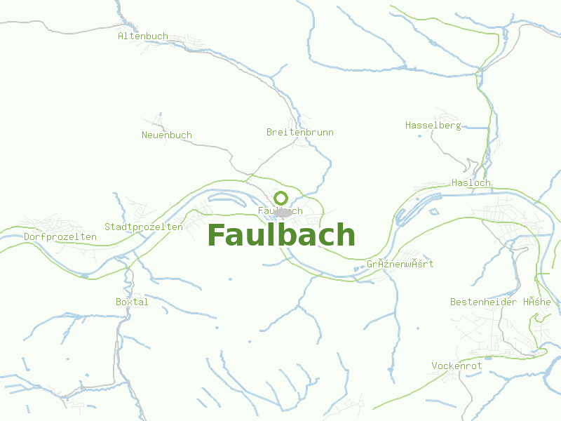 Karte von Faulbach