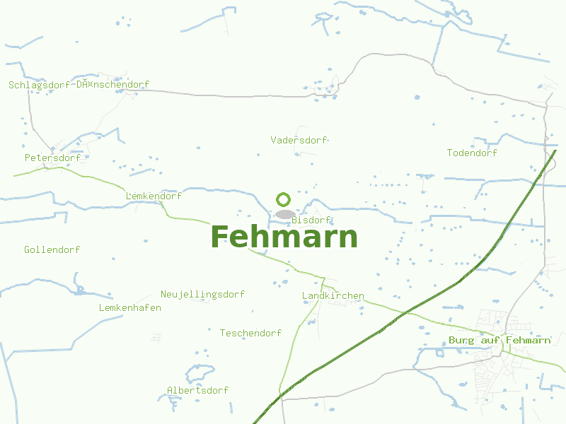 Karte von Fehmarn