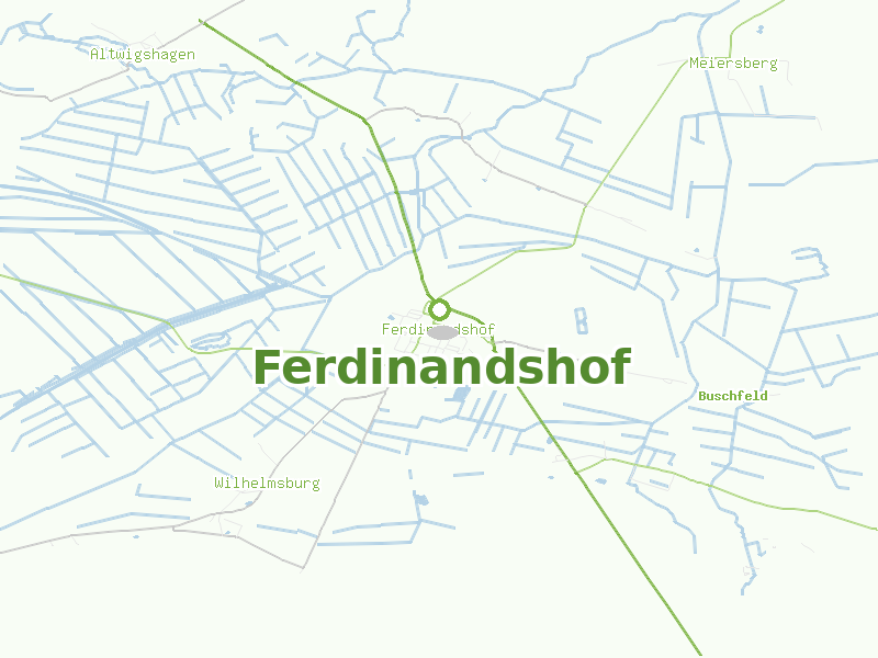 Karte von Ferdinandshof