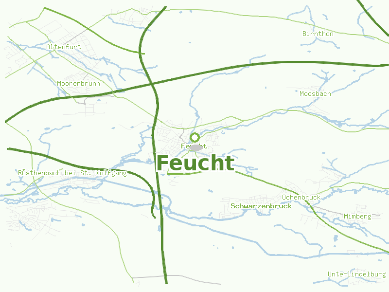 Karte von Feucht