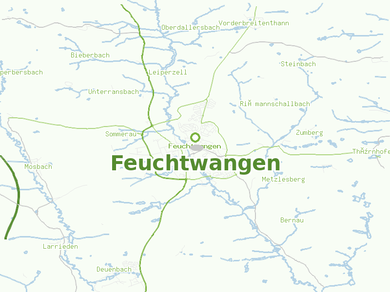 Karte von Feuchtwangen