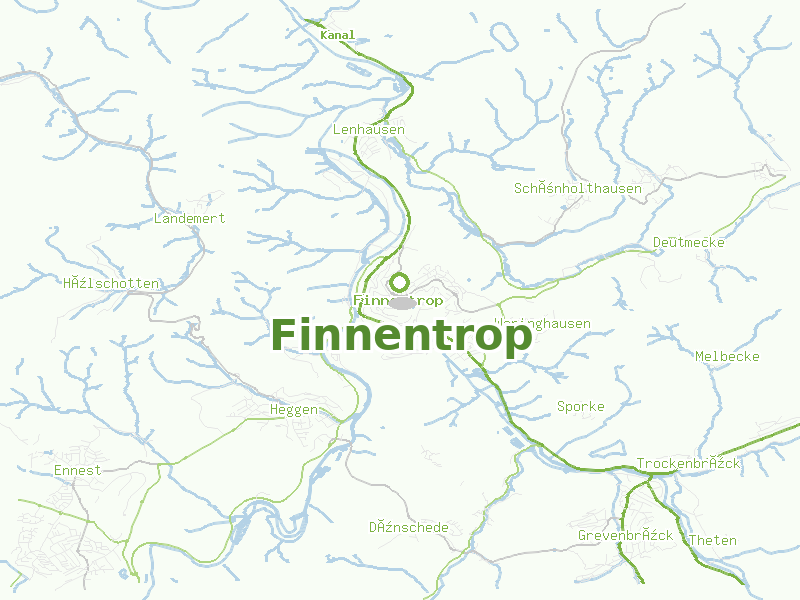 Karte von Finnentrop