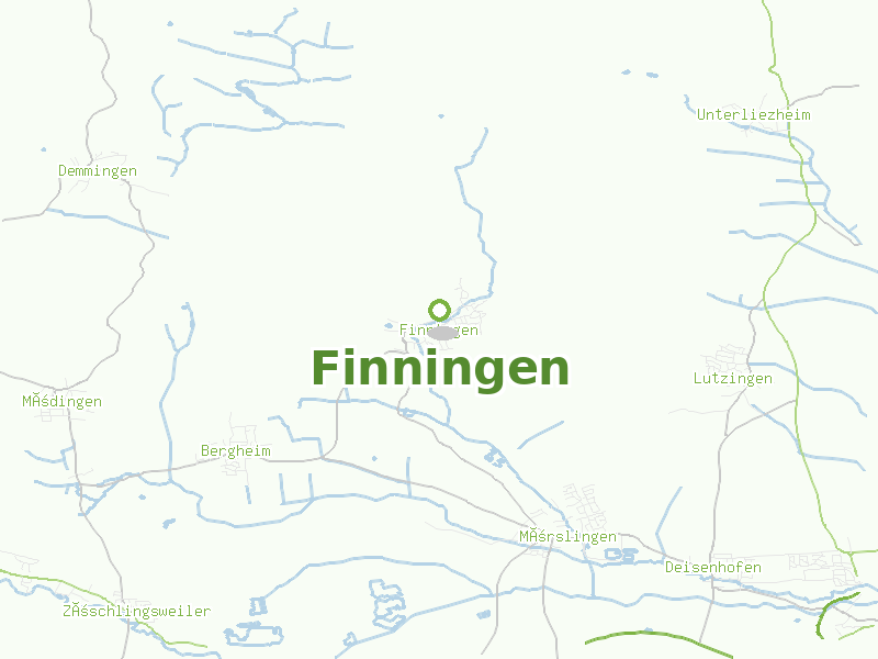 Karte von Finningen