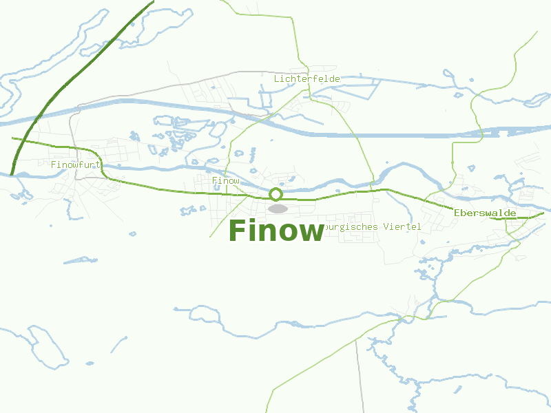 Karte von Finow