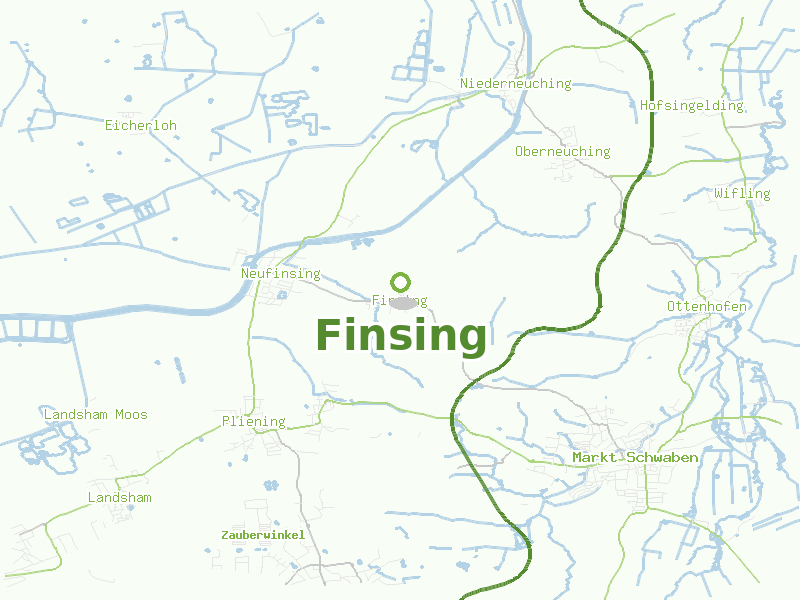 Karte von Finsing