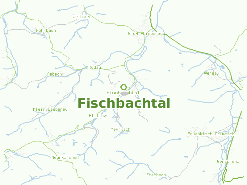 Karte von Fischbachtal