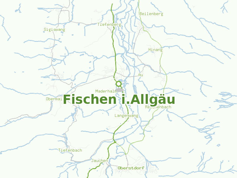 Karte von Fischen i.Allgäu