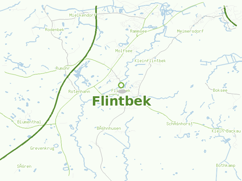 Karte von Flintbek