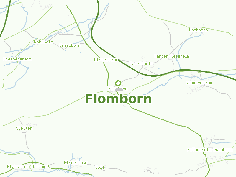 Karte von Flomborn