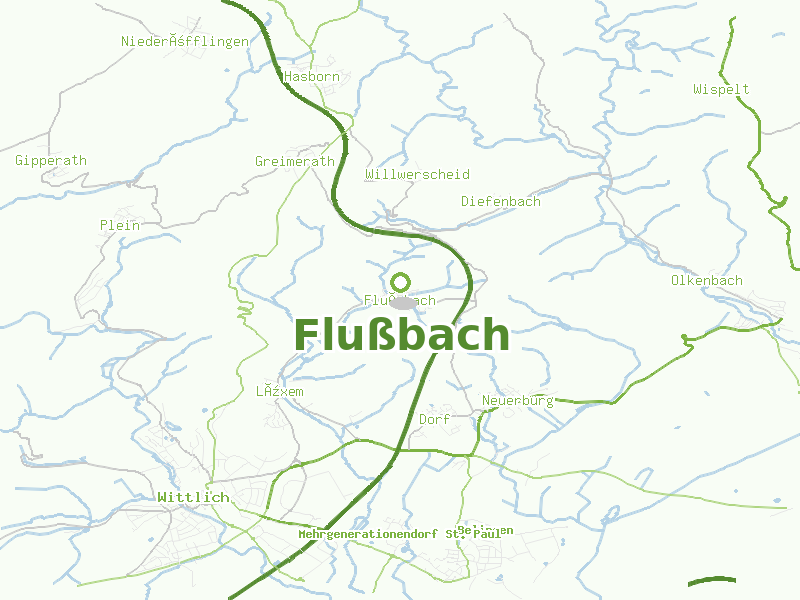 Karte von Flußbach
