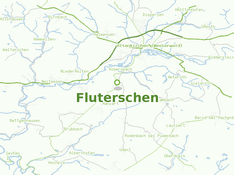 Karte von Fluterschen