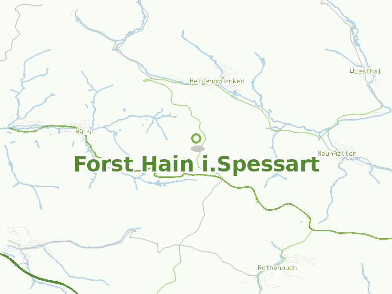 Karte von Forst Hain i.Spessart