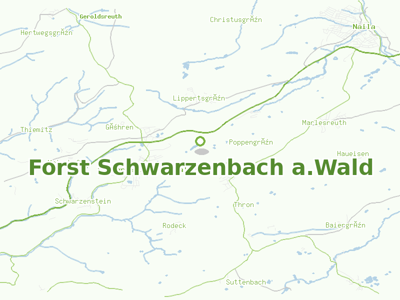 Karte von Forst Schwarzenbach a.Wald