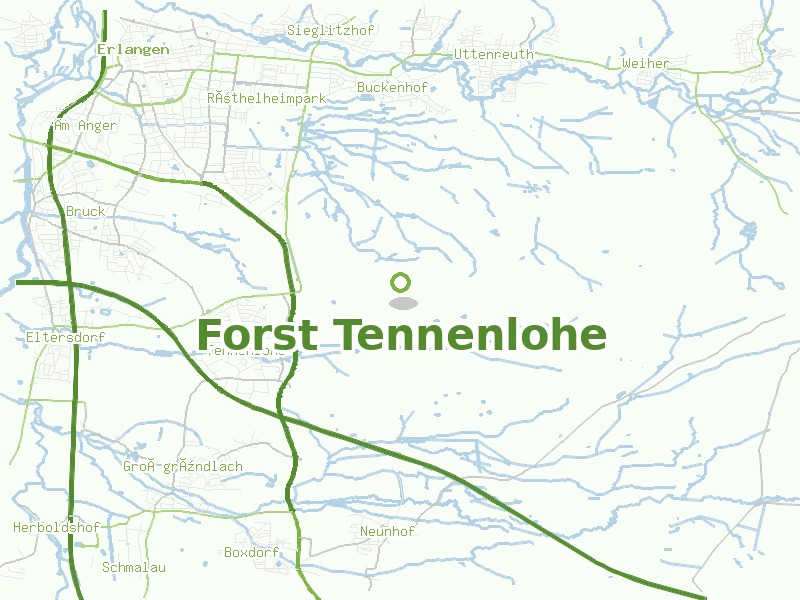 Karte von Forst Tennenlohe