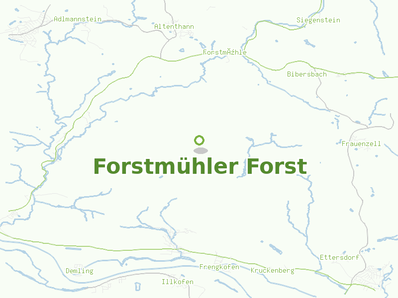 Karte von Forstmühler Forst