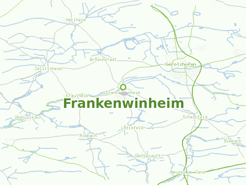 Karte von Frankenwinheim