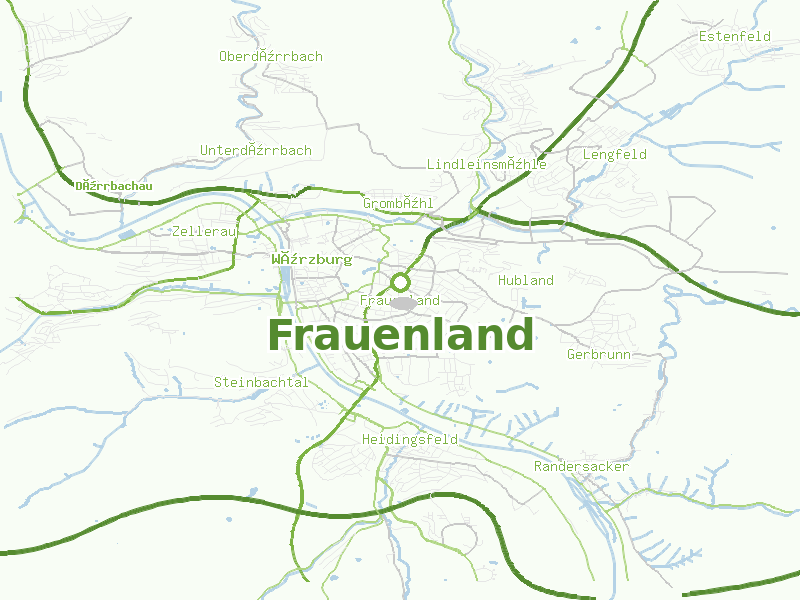 Karte von Frauenland