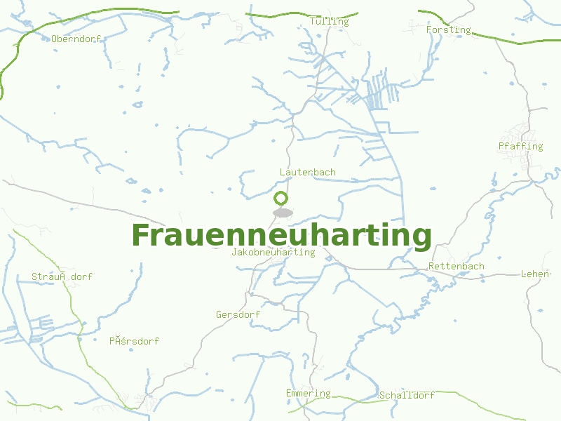 Karte von Frauenneuharting