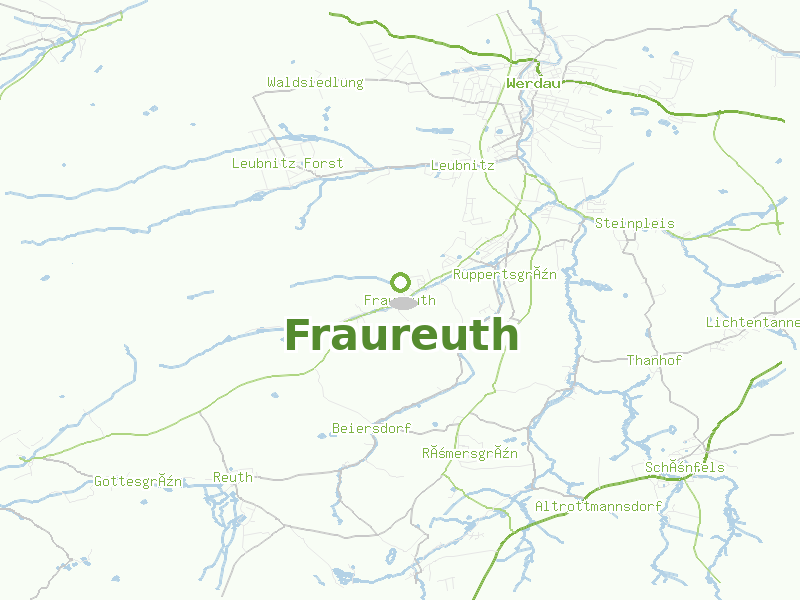 Karte von Fraureuth