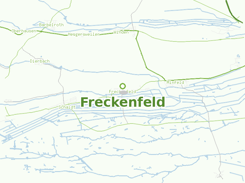 Karte von Freckenfeld