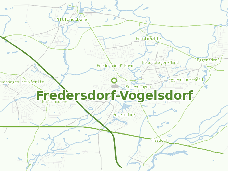 Karte von Fredersdorf-Vogelsdorf
