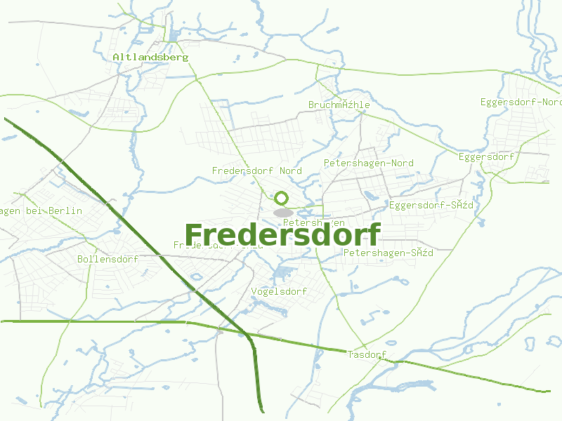 Karte von Fredersdorf