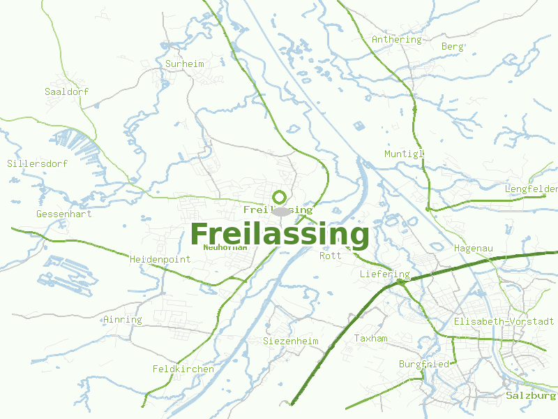 Karte von Freilassing