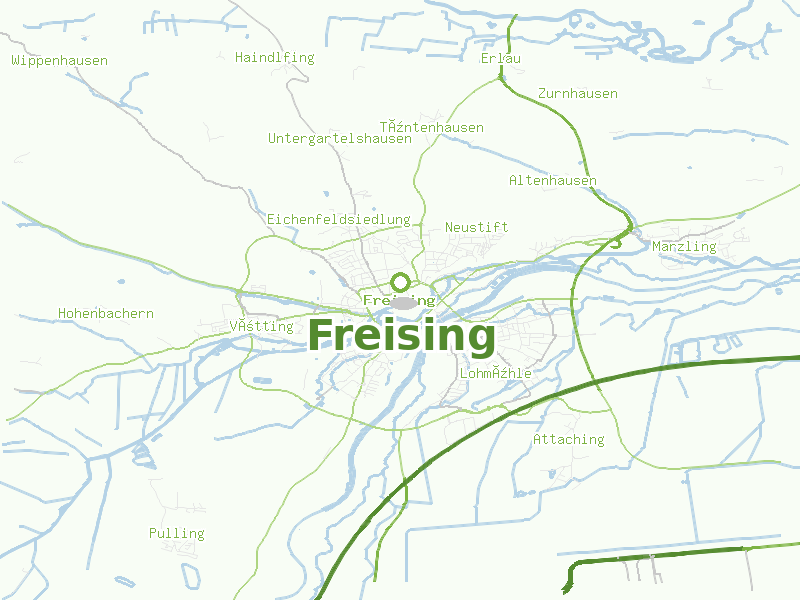 Karte von Freising