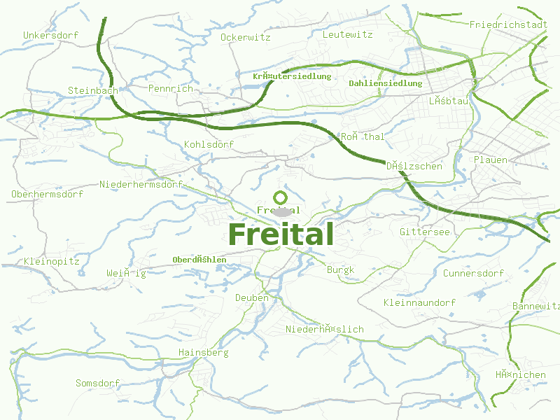 Karte von Freital