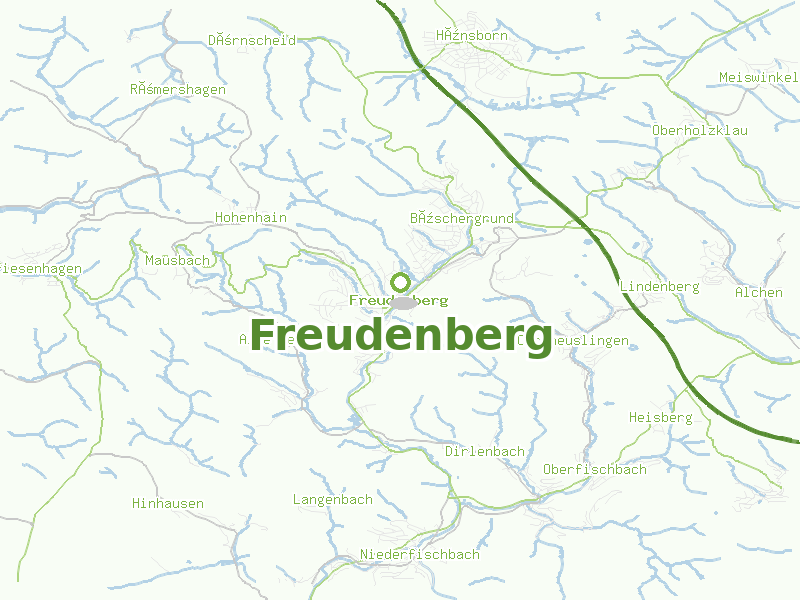 Karte von Freudenberg